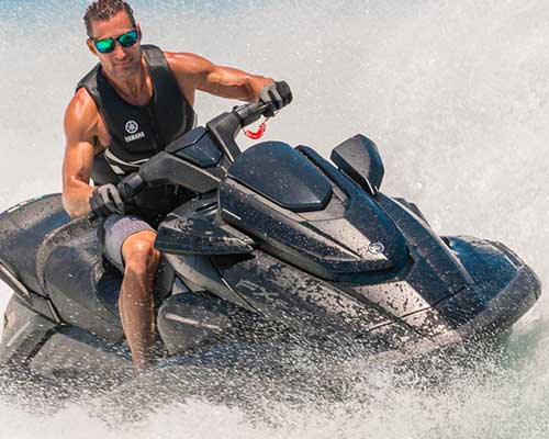 Man test-riding-to find-and compare-the-best-personal-watercraft-waverunners-in WI